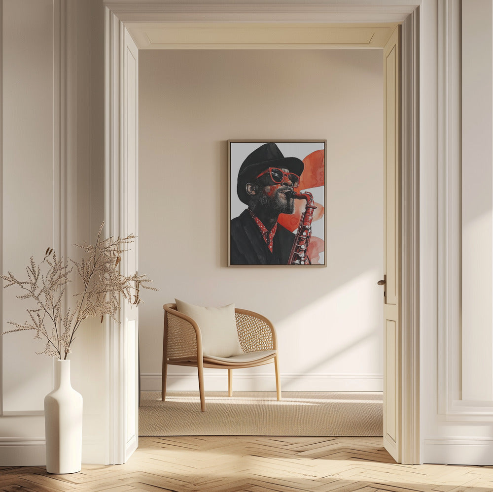 Saxophonist Musikkunst | Poster