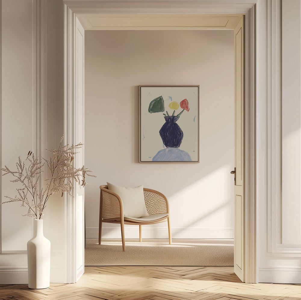 Vivid Vase Blooms | Poster