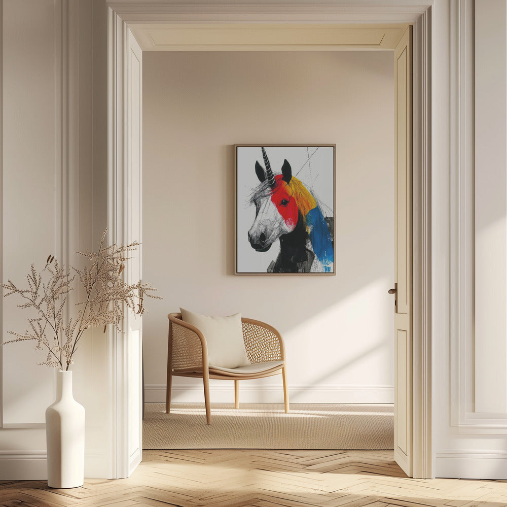Unicorn rainbow art | Poster