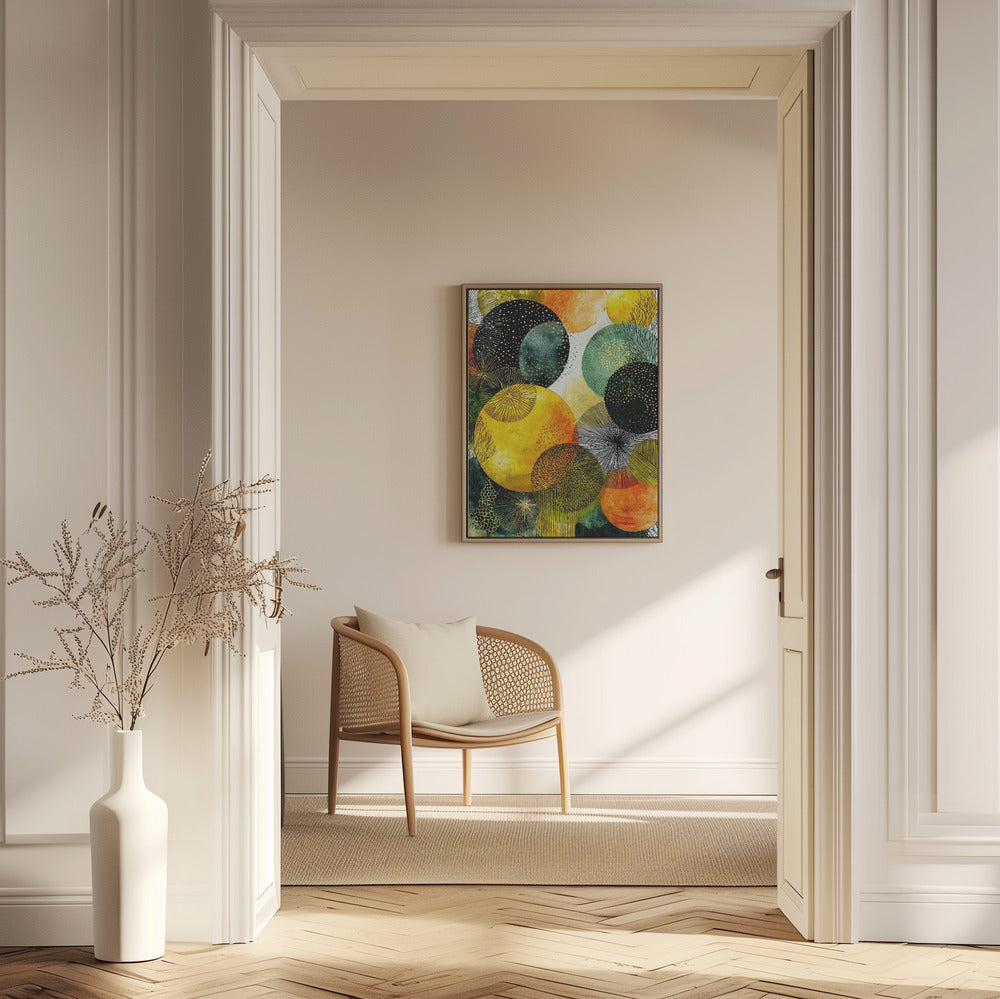 Composition with Overlapping Circles | Poster