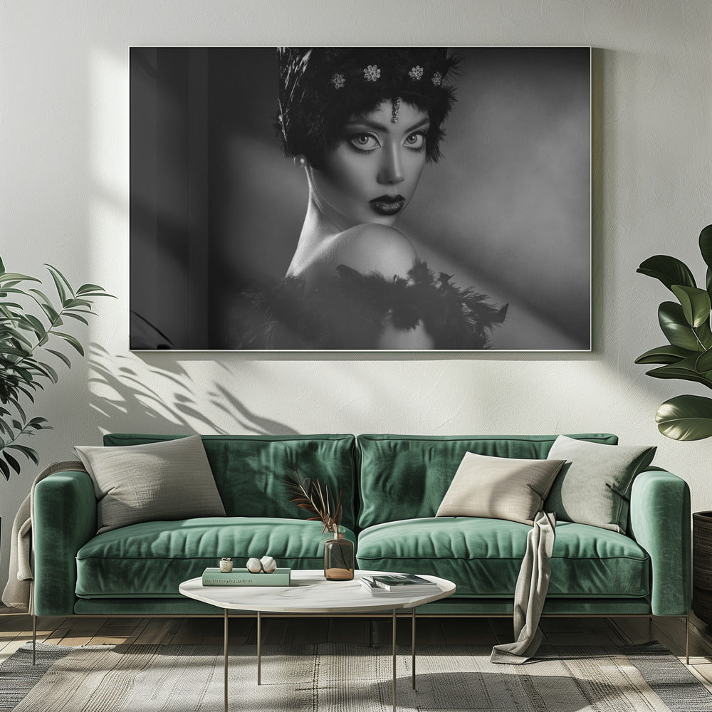 Anita en noir | Toile