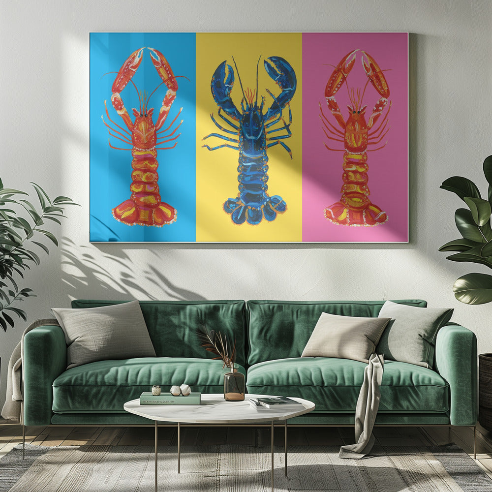Homard Langoustines Pop Art | Toile