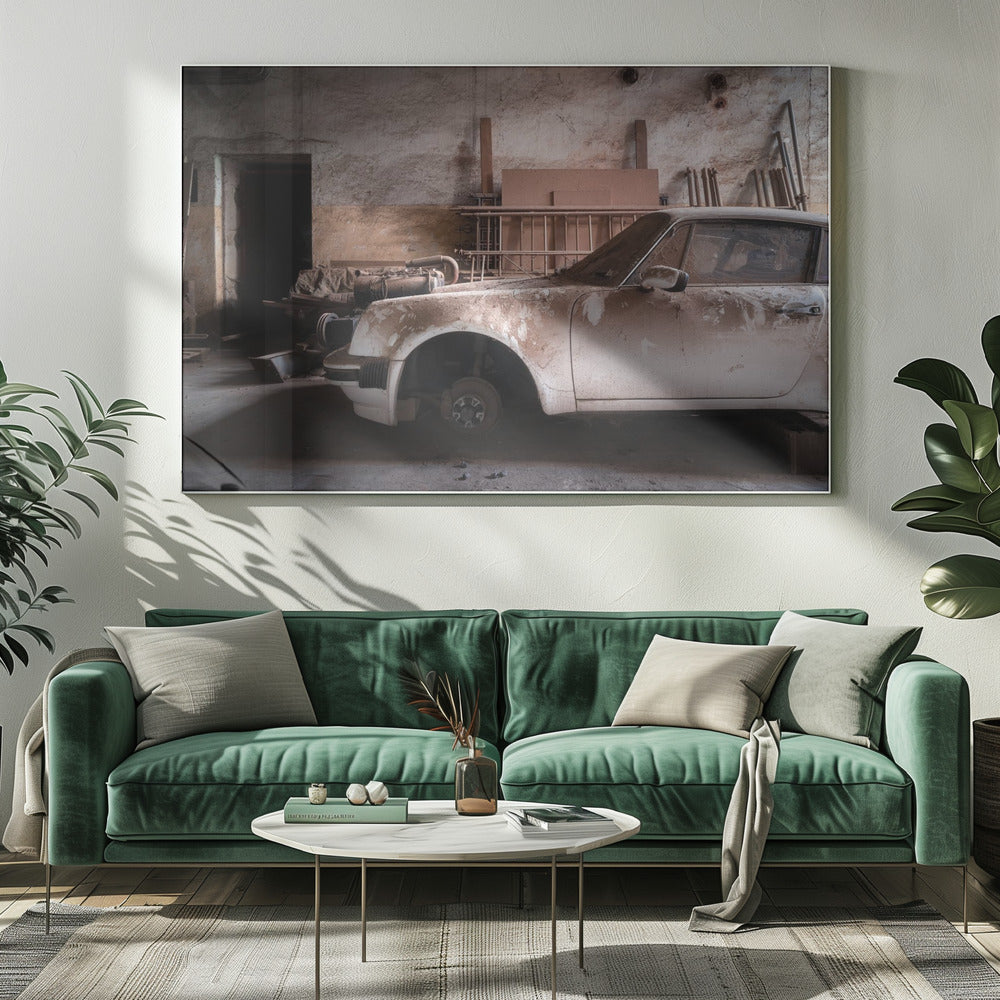 Porsche poussiéreuse | Toile