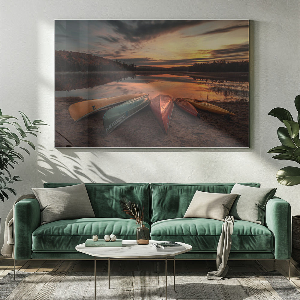 Soluppgång på sjön | Canvas