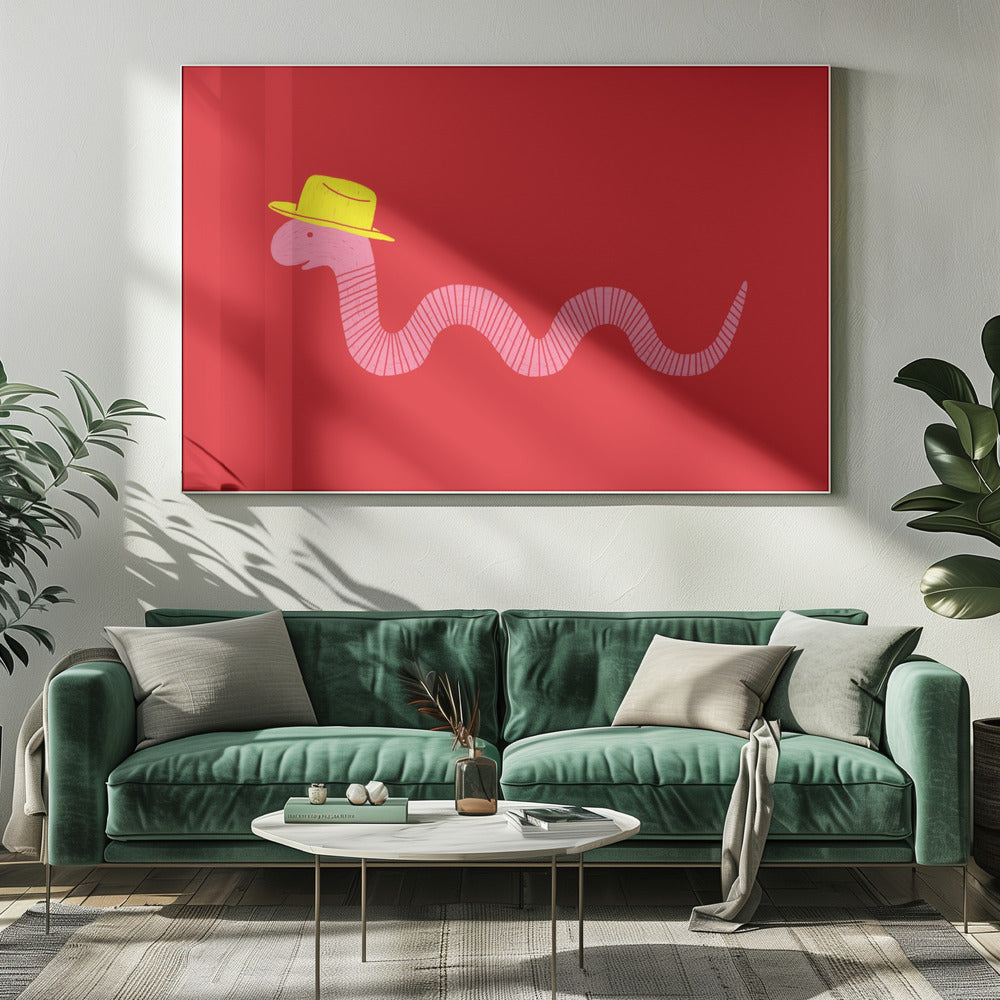 Wackeliger Westlicher Wurm | Leinwand-Bilder