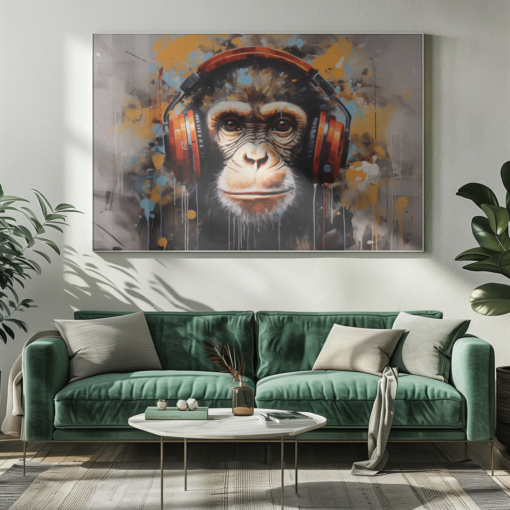 DJ Monkey | Canvas