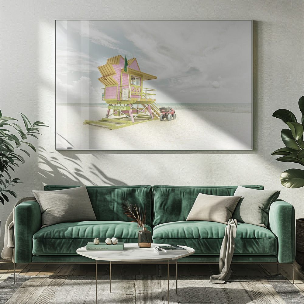 MIAMI BEACH Style vintage floridien | Toile