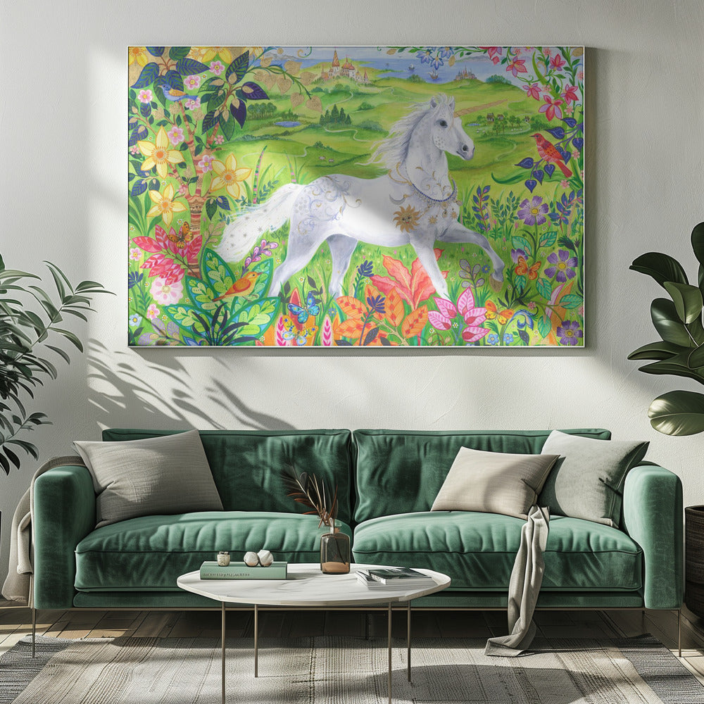 Majestic White Horse | Canvas