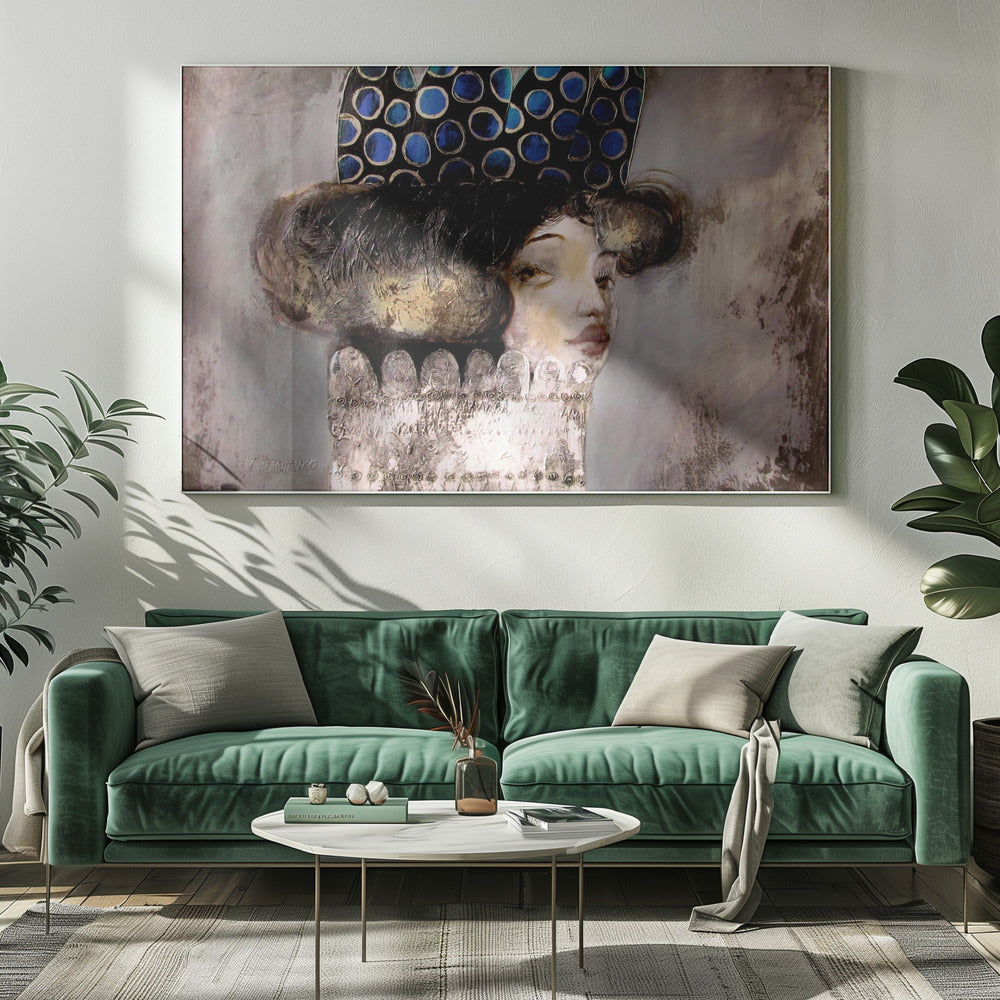 Couronne bleue | Toile