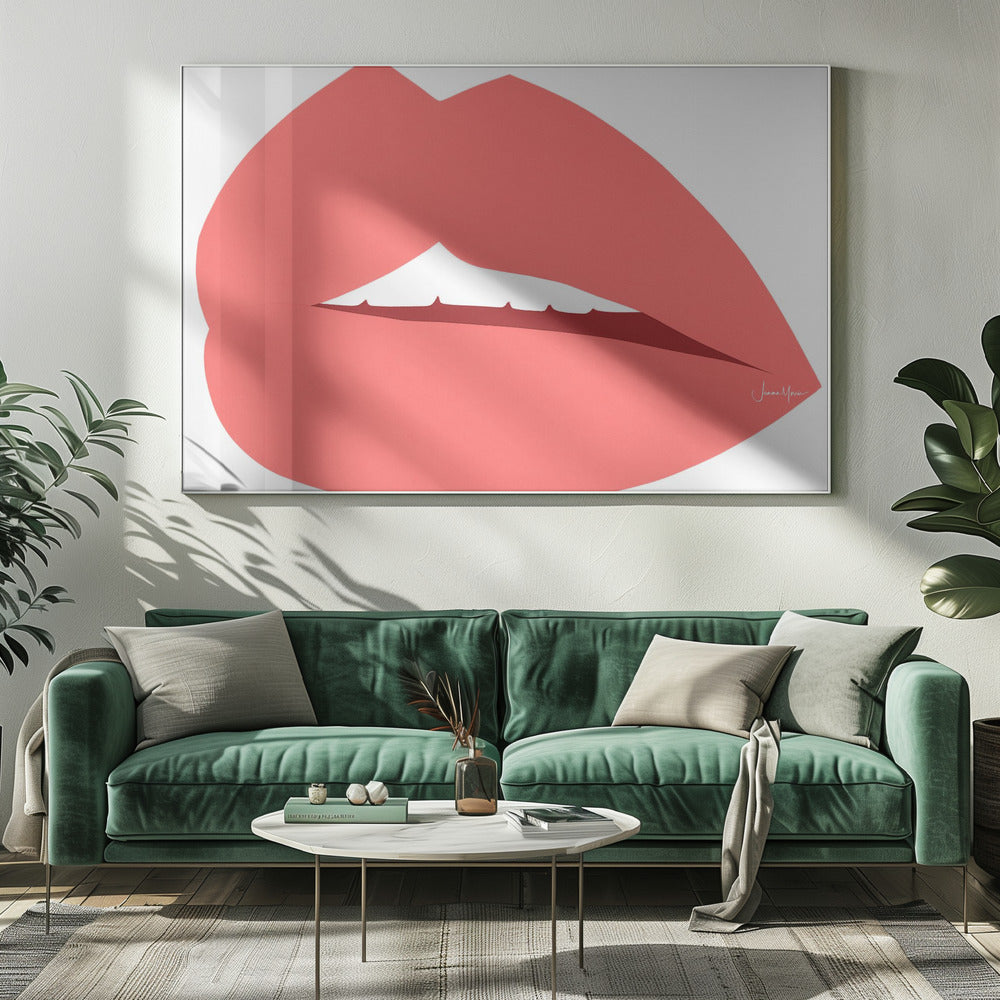 Lèvres rouges | Toile