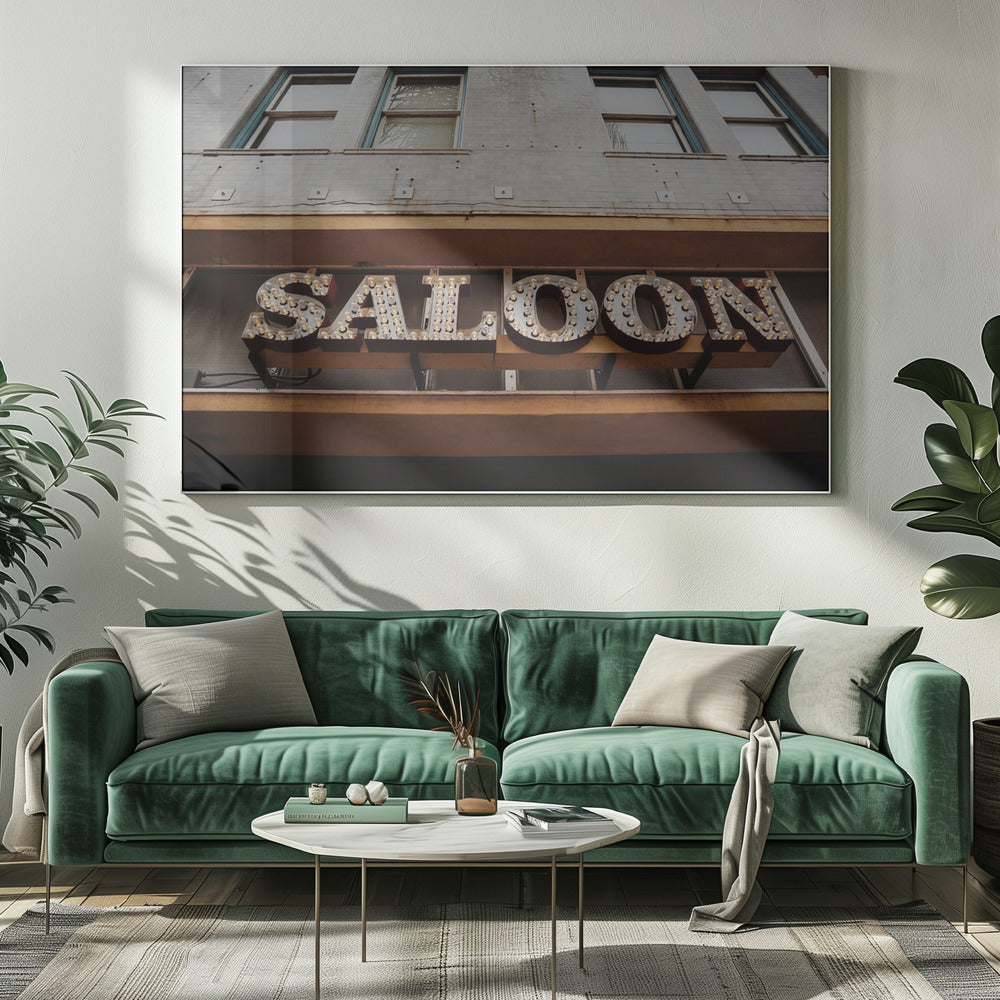 Letrero de salón vintage | Impresiones en Lienzo