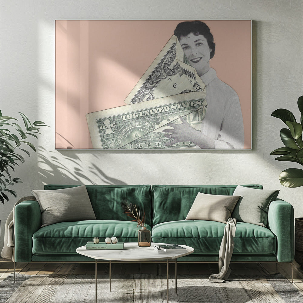 Cash Embrace | Canvas