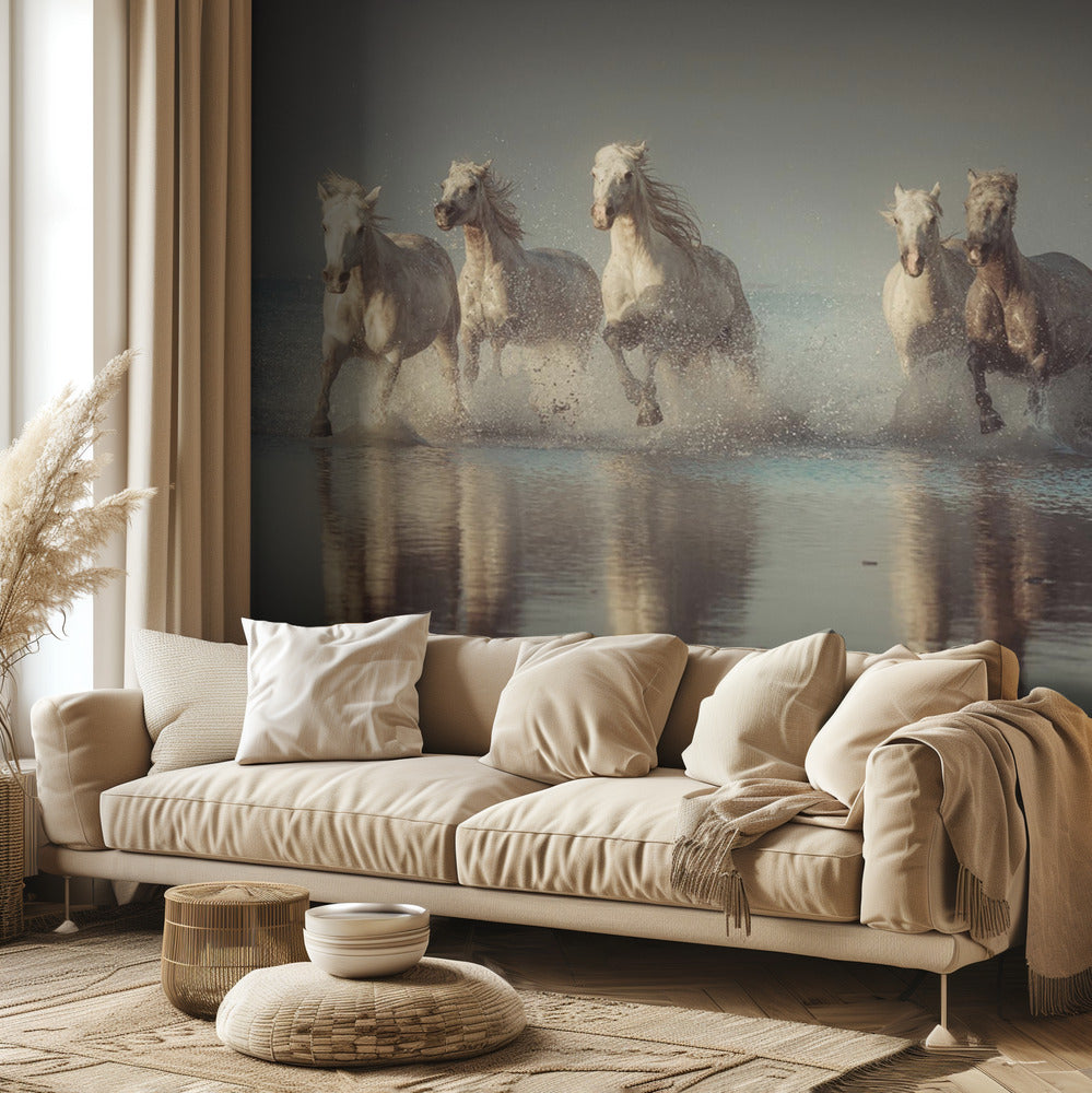 Camargue-heste | Fototapeter