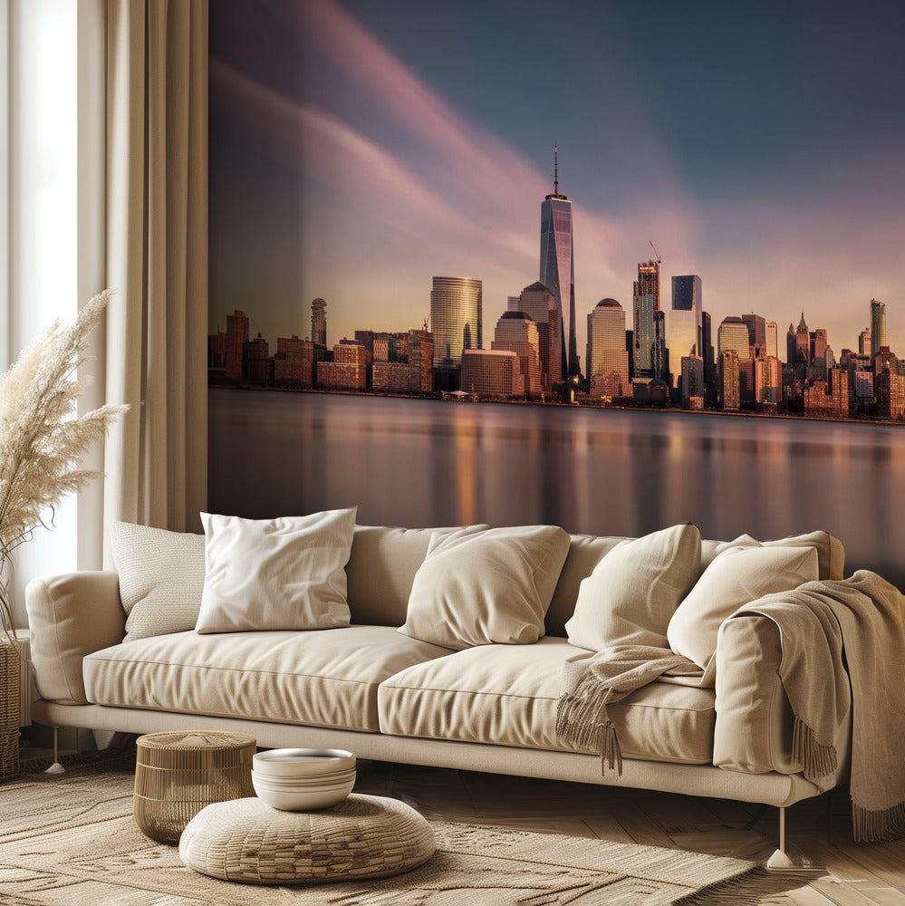 Manhattan doré | Papier Peint Photo