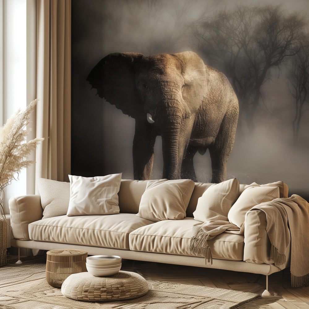 "...elefant drikker vand..." | Fototapeter