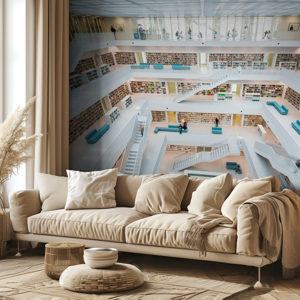biblioteket i Stuttgart | Fototapet