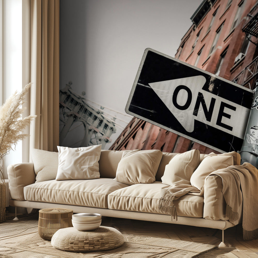 Most Manhattan w jedną stronę | Fototapeta