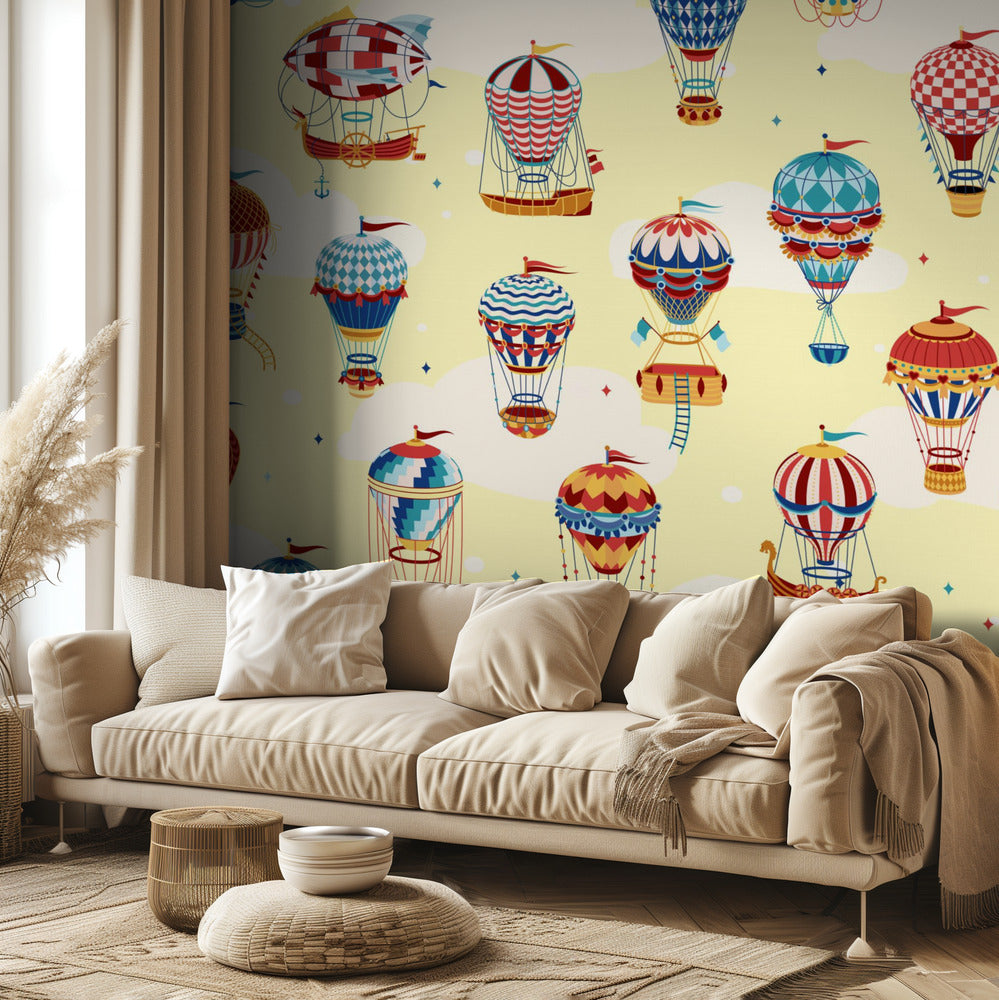 Arriba en las nubes | Papel Pintado Fotográfico