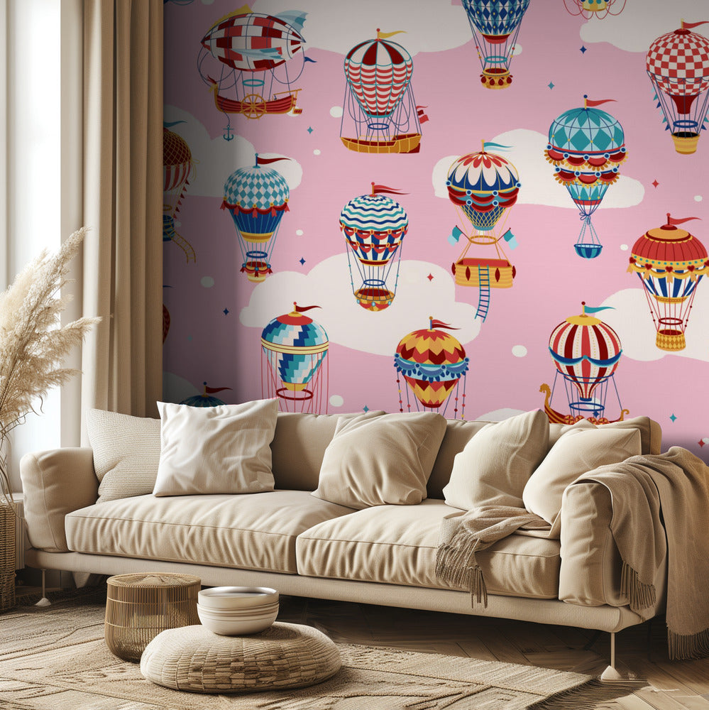 Arriba en las nubes | Papel Pintado Fotográfico