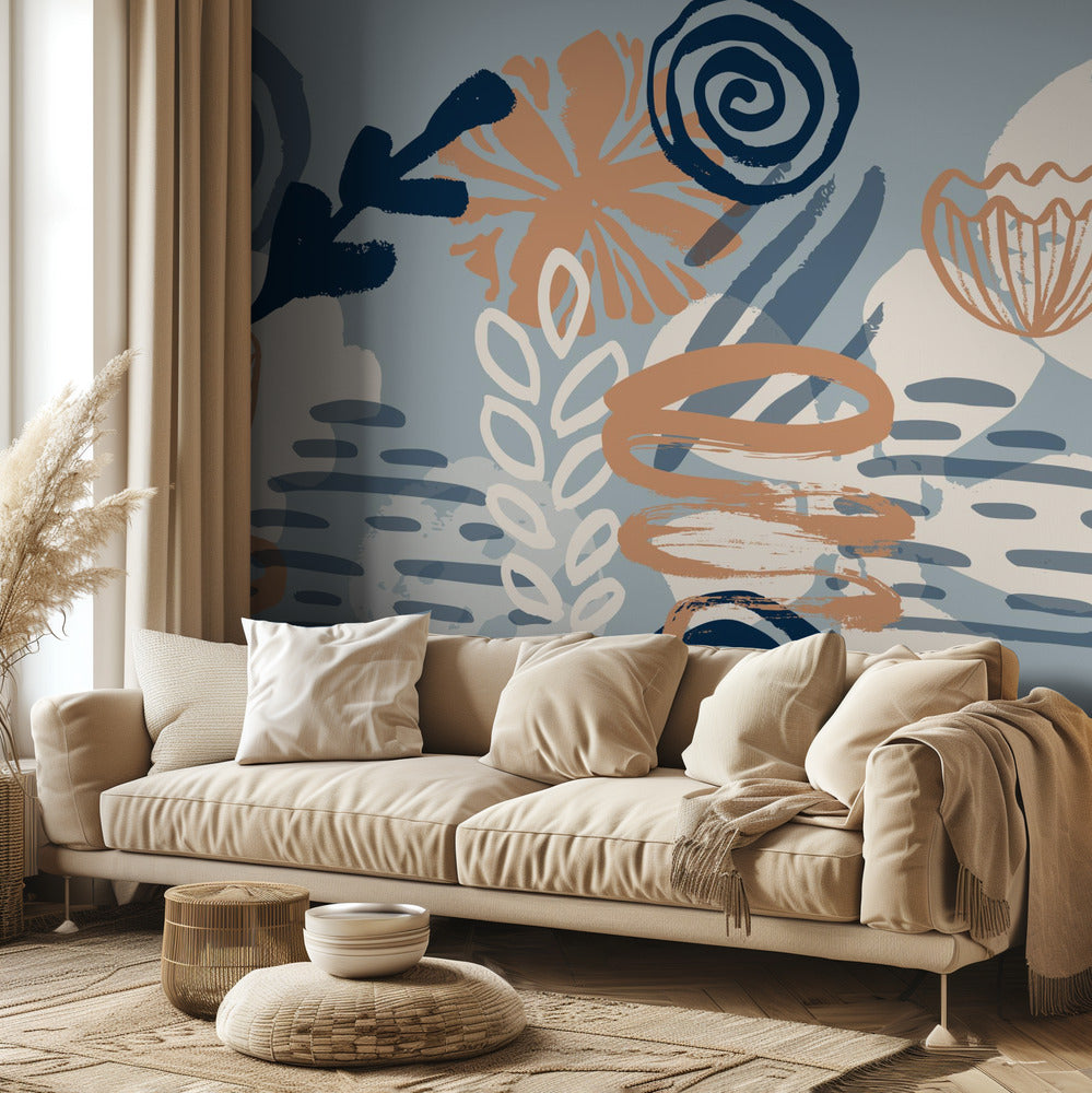 Scandia Herb_Blue | Fototapeten