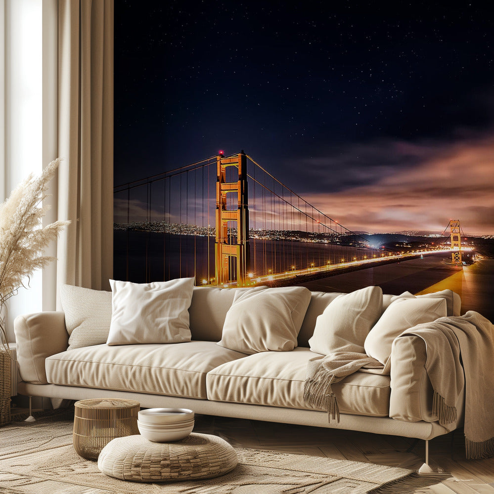 Golden Gate do Gwiazd | Fototapeta