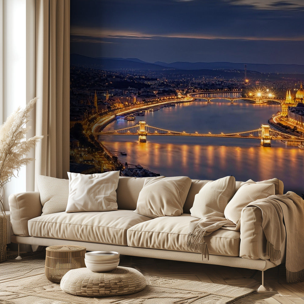 Panorama di Budapest | Carta da Parati Fotografica