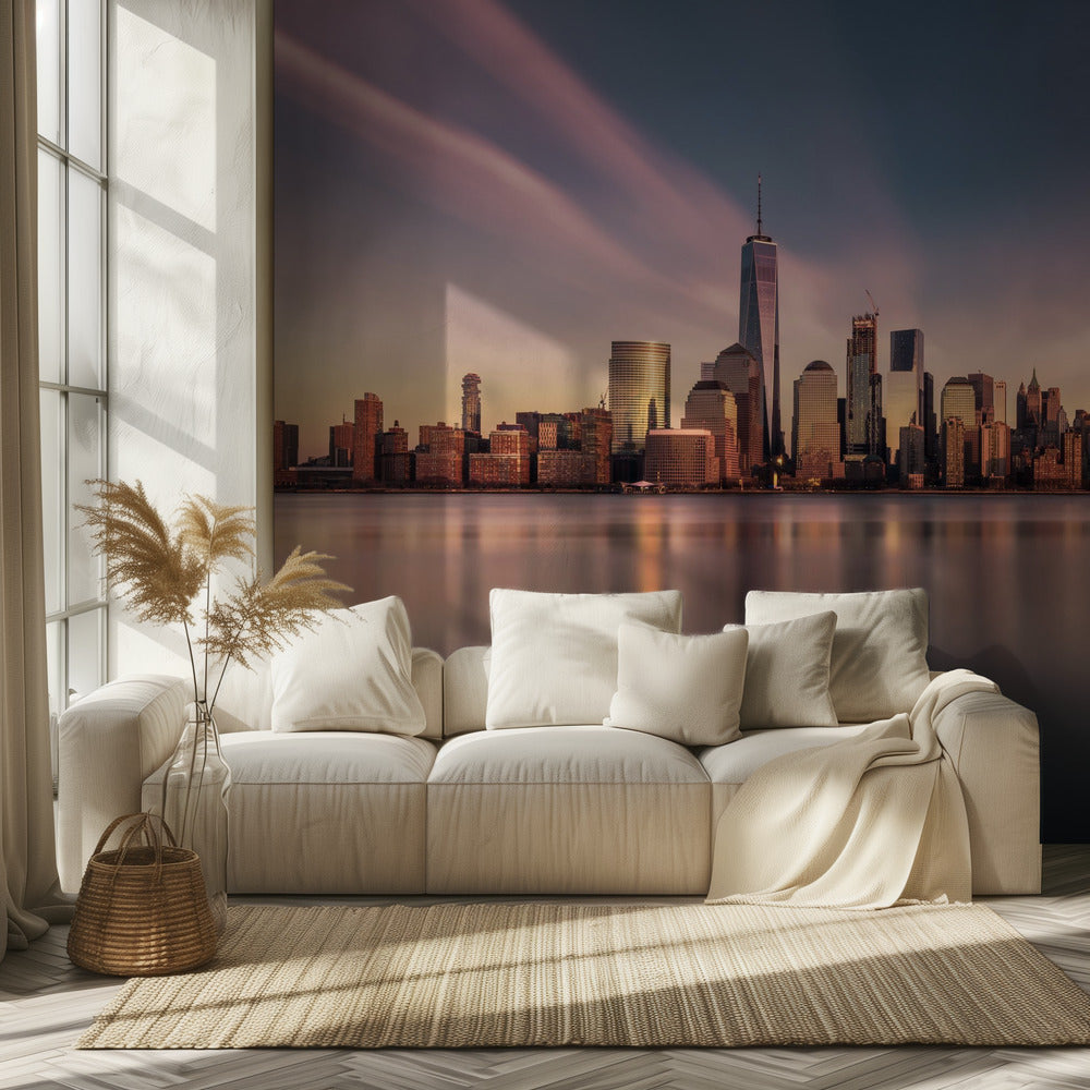 Manhattan doré | Papier Peint Photo