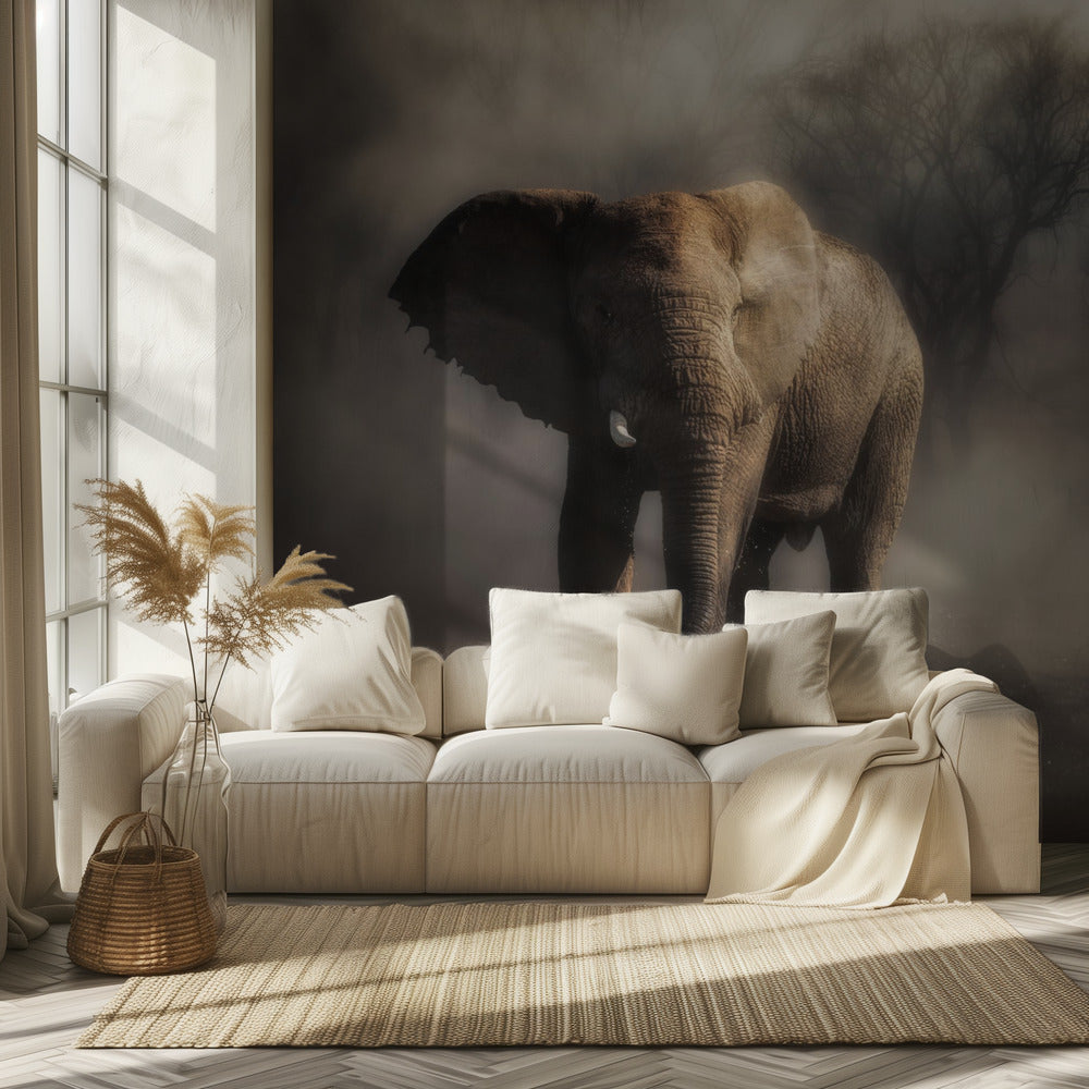 "...elefant drikker vand..." | Fototapeter