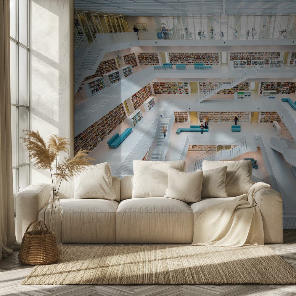 biblioteket i Stuttgart | Fototapet