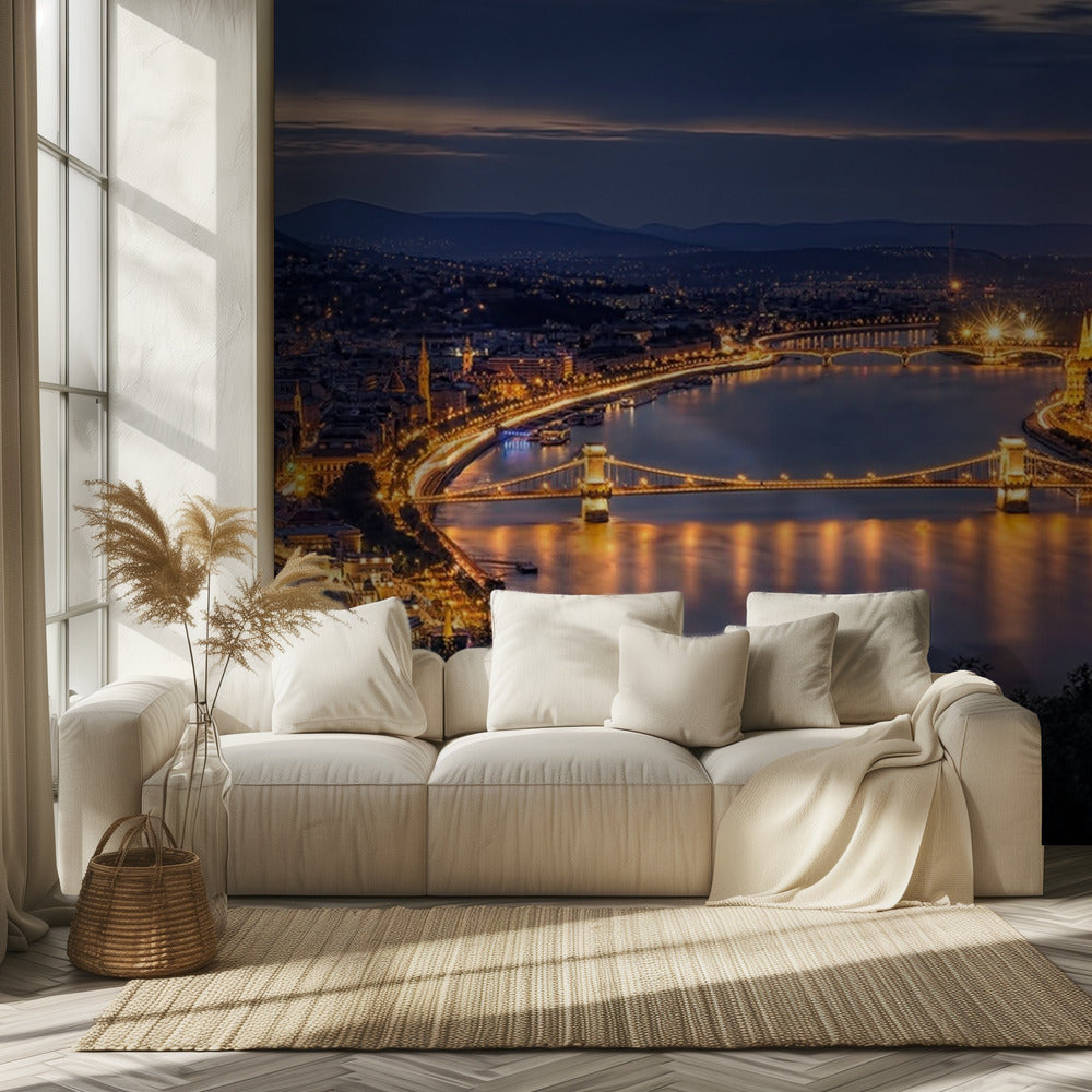 Panorama di Budapest | Carta da Parati Fotografica