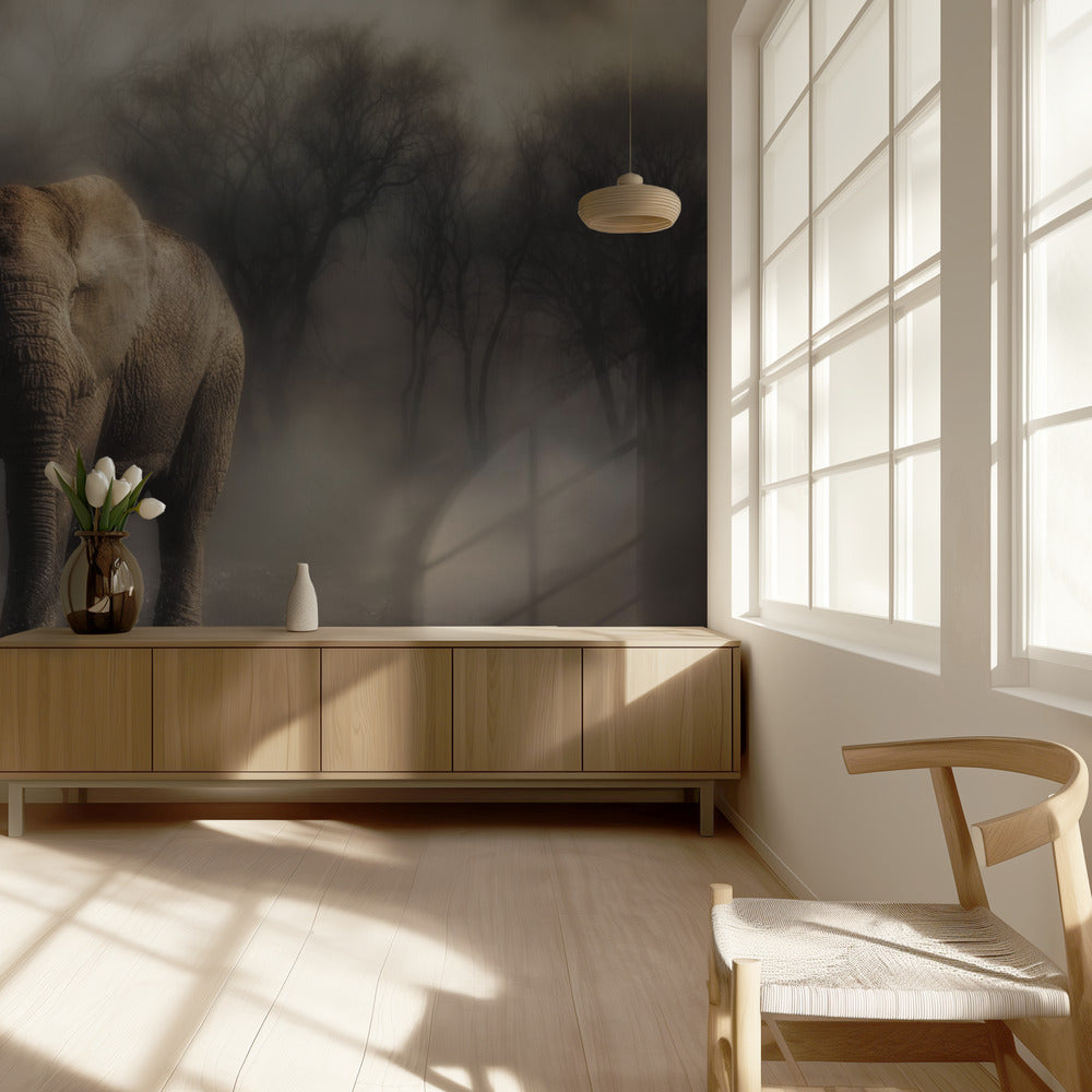 "...elefant drikker vand..." | Fototapeter