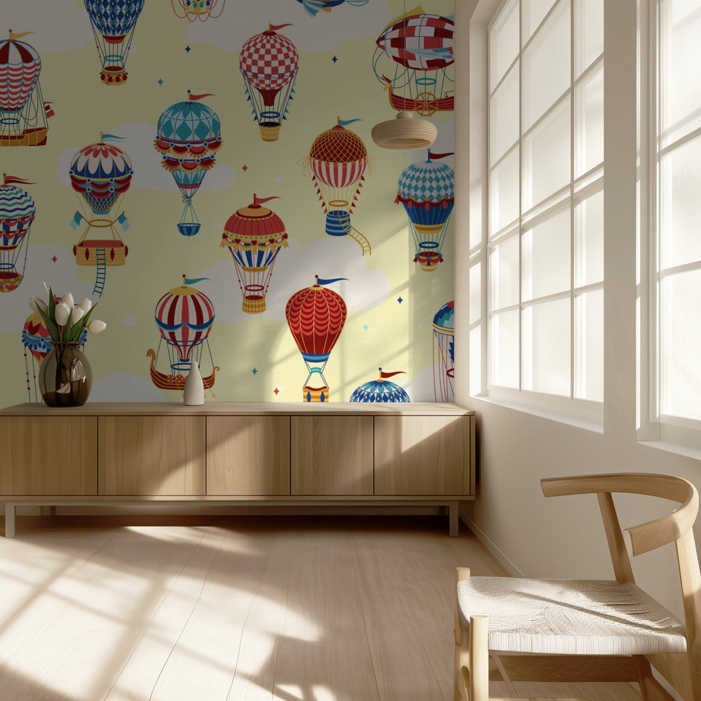 Arriba en las nubes | Papel Pintado Fotográfico