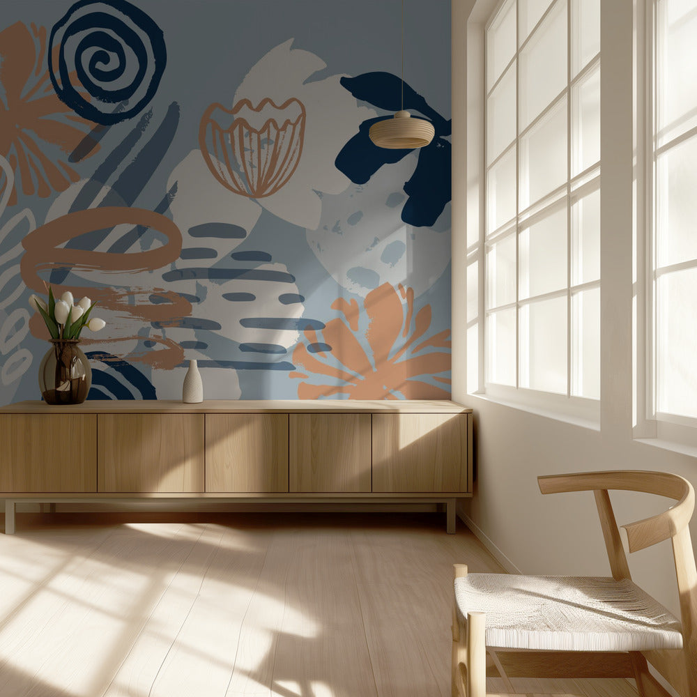 Scandia Herb_Blue | Fototapeten