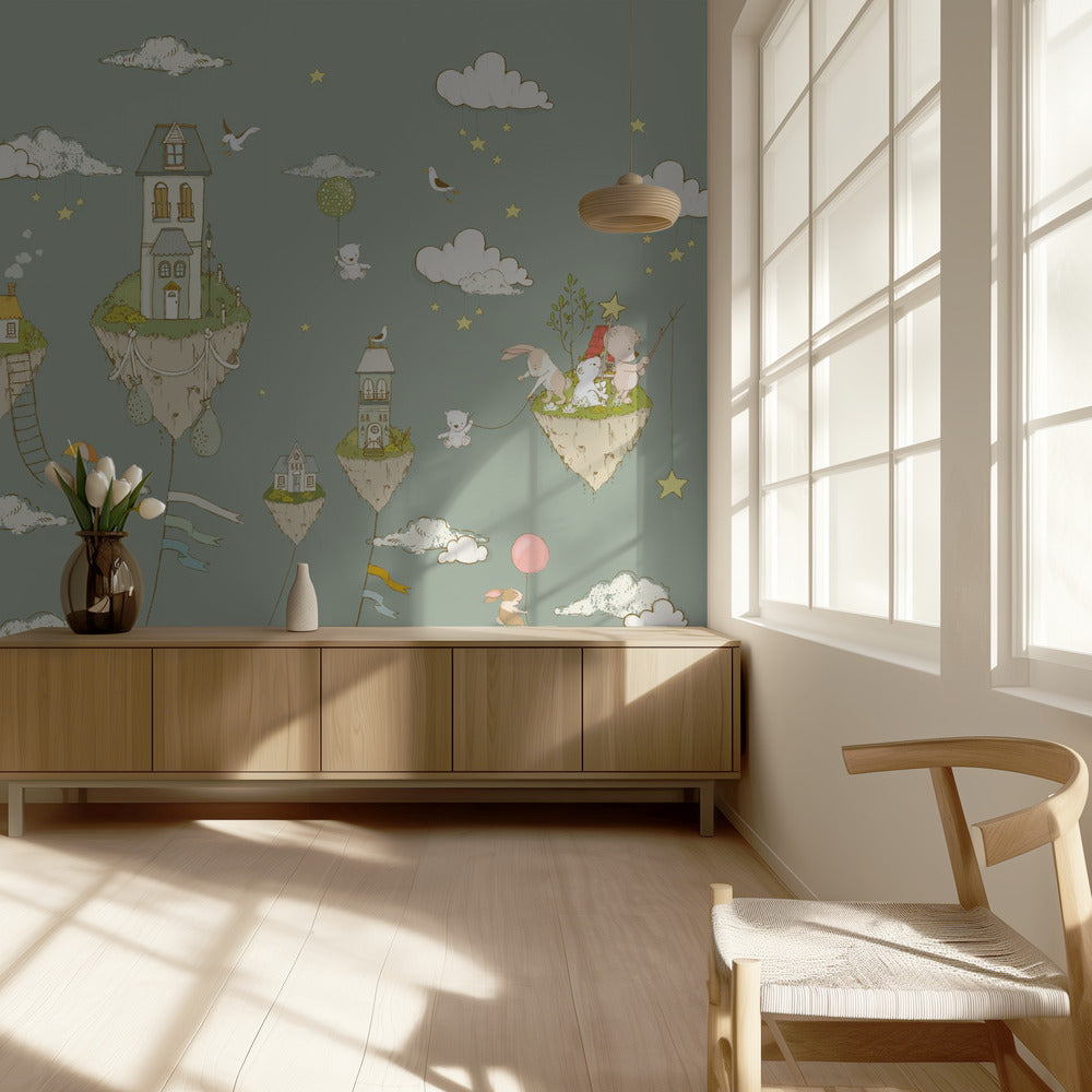 Islas flotantes_FogGreen | Papel Pintado Fotográfico