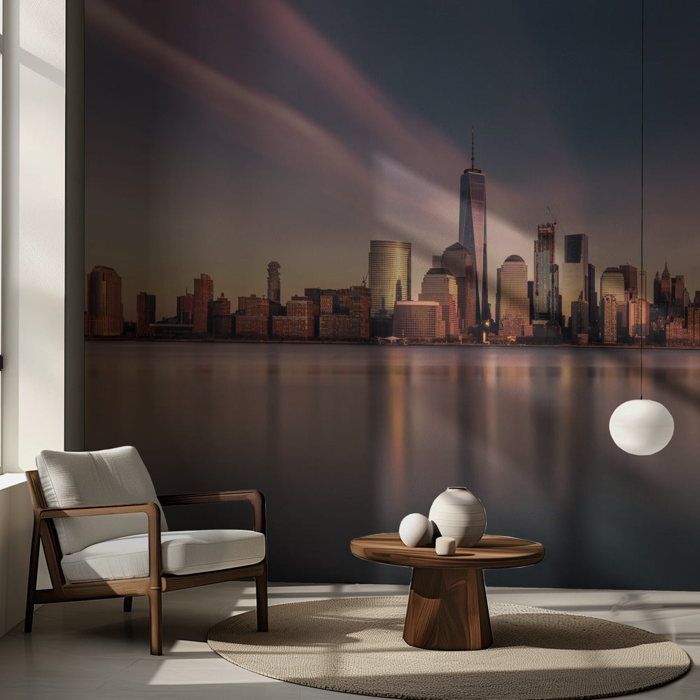 Manhattan doré | Papier Peint Photo