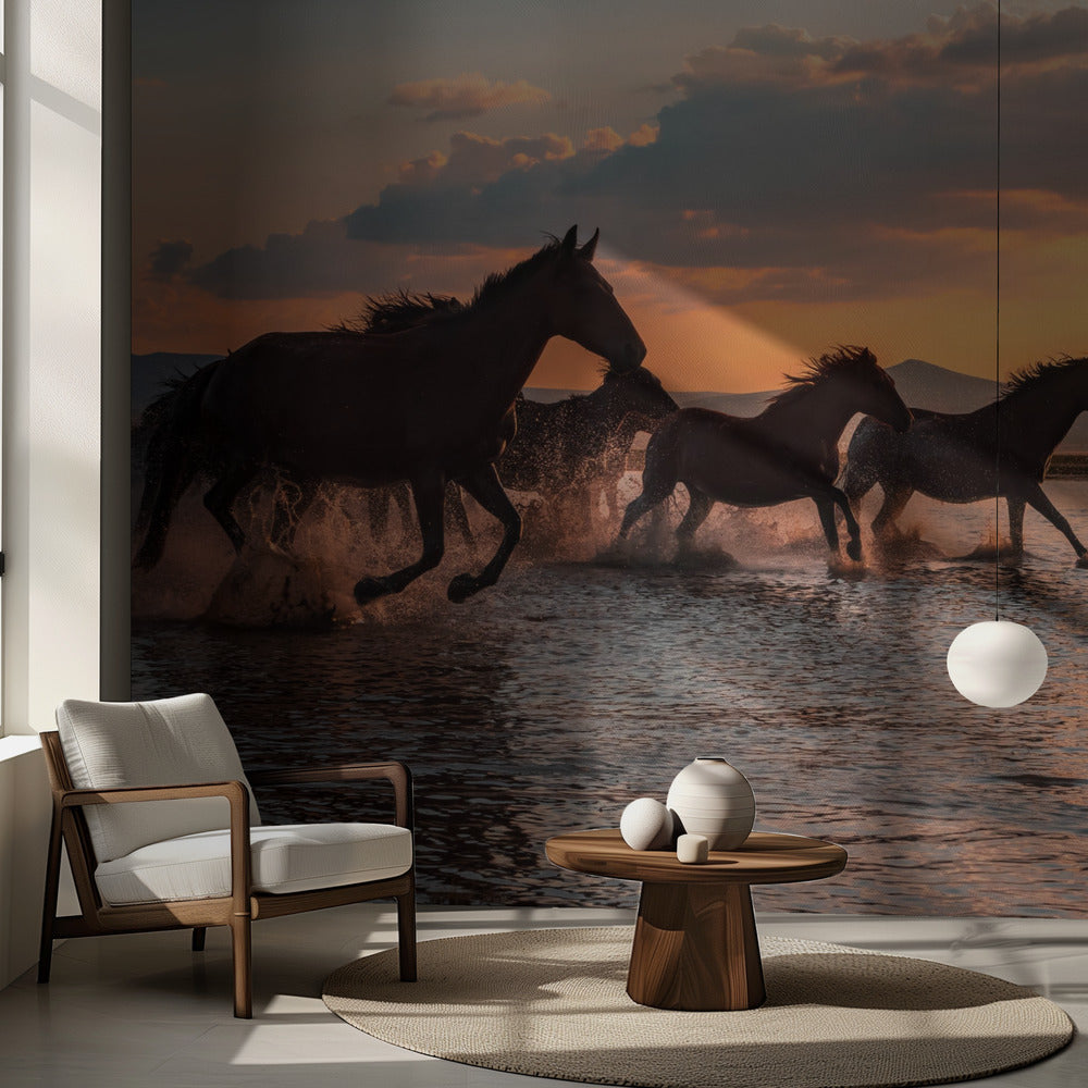 CABALLOS DE AGUA | Papel Pintado Fotográfico