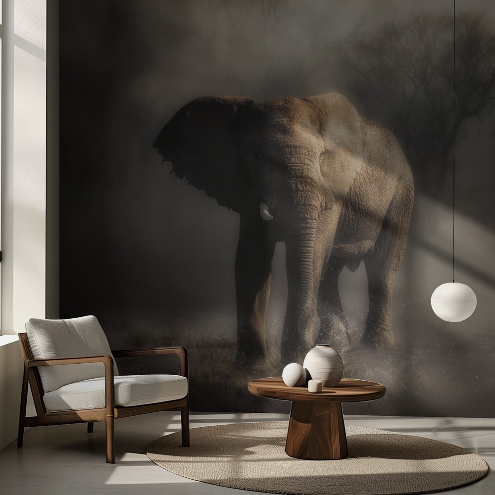 "...elefant drikker vand..." | Fototapeter