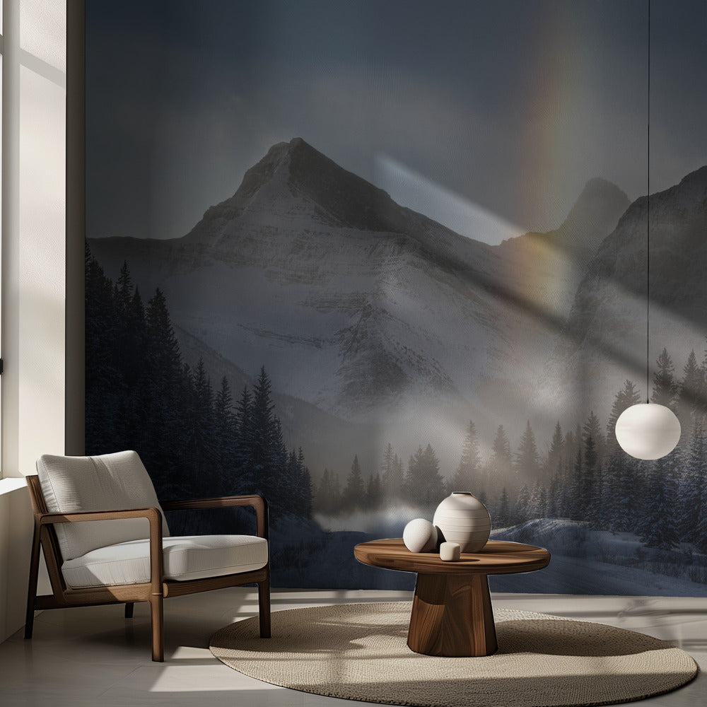 Chevaucher sous un arc-en-ciel gelé | Fonds d'écran