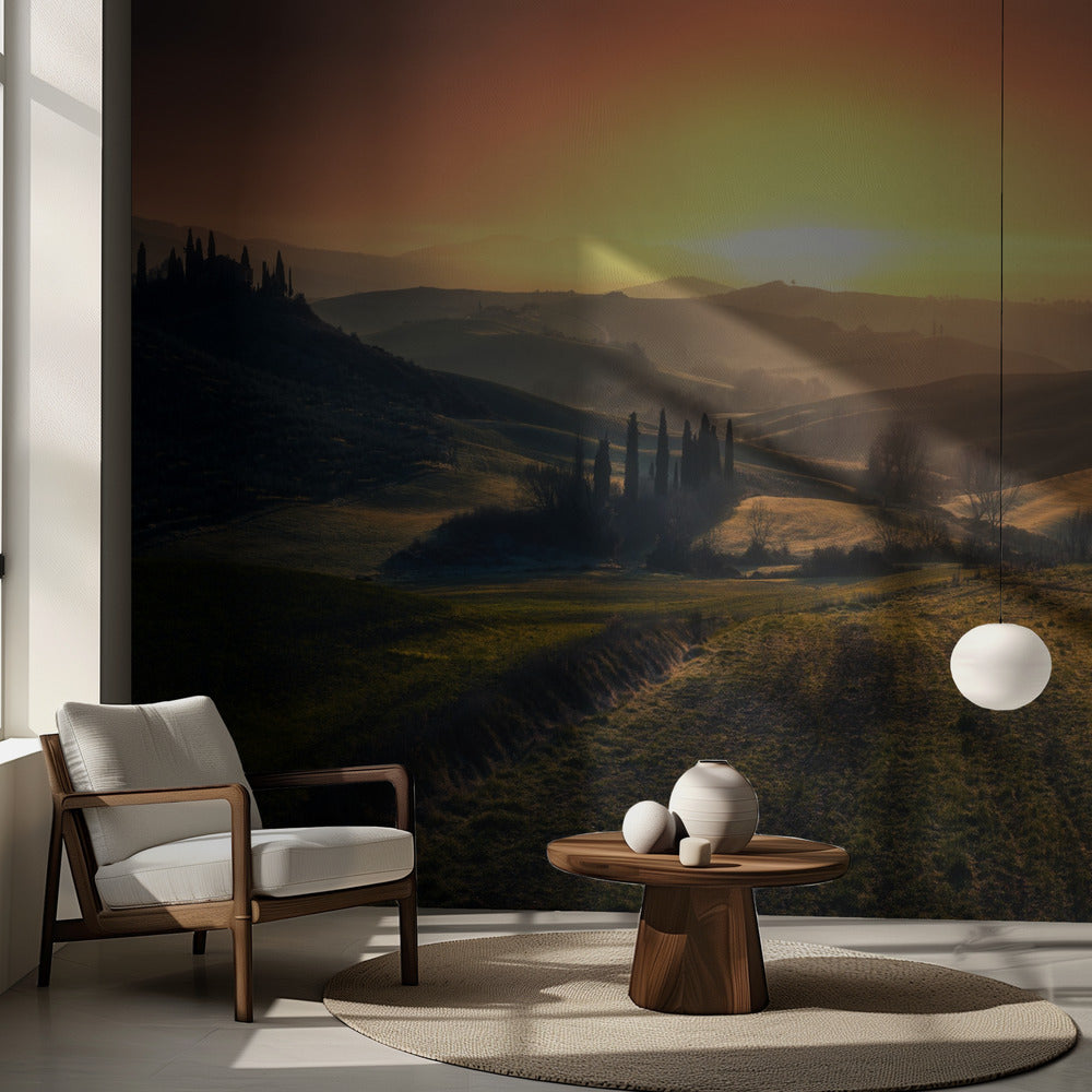 Val d'Orcia au matin | Fonds d'écran