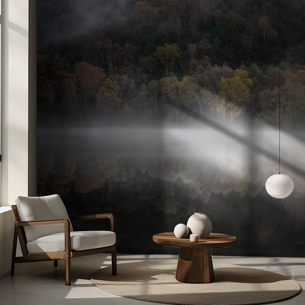 L'étang mystique en automne | Fonds d'écran