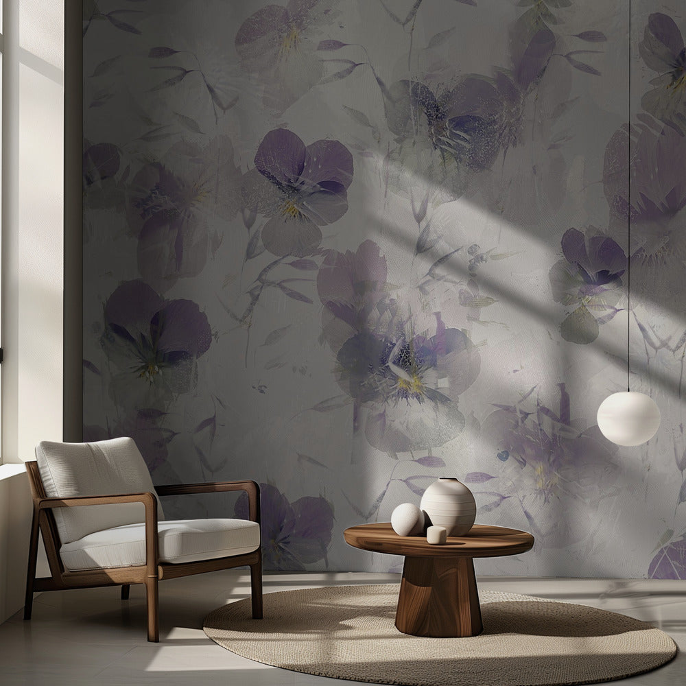 Violons sur un lit | Papier peint