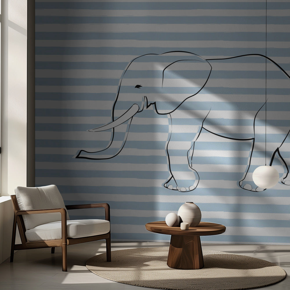 Striped Elephant Bow | Wallpaper