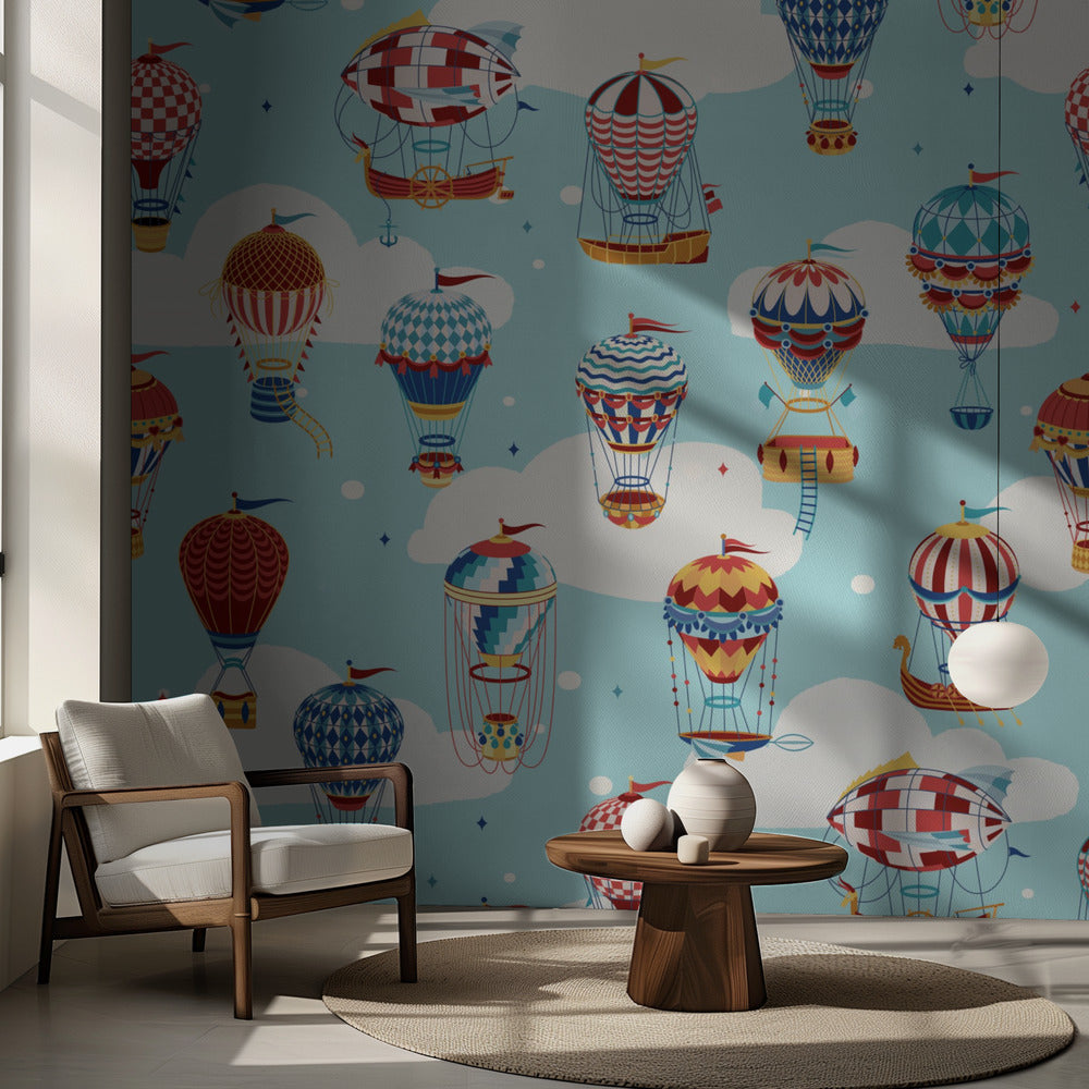 Dans les nuages_Teal | Fonds d'écran