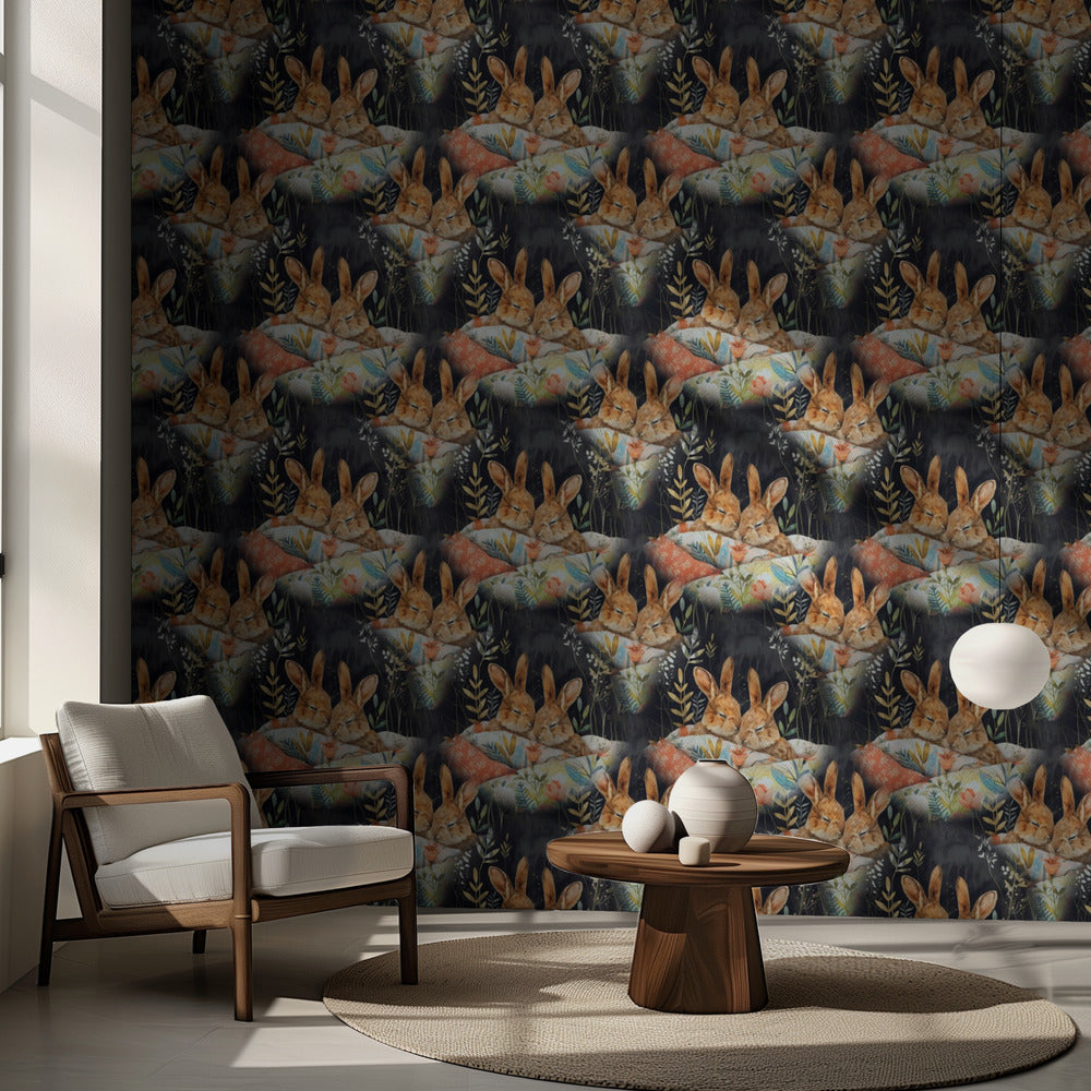 Motif 9 lapins | Papier peint