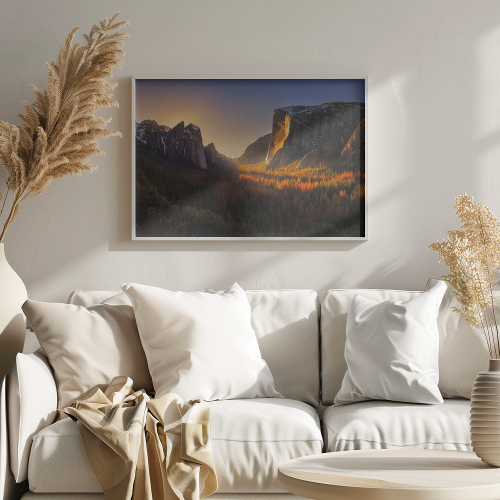 Cascade de feu de Yosemite | Posters - Affiche Artistique