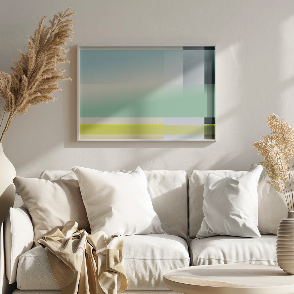 mellow anticipation modern bauhaus geomtric mellow anticipation modern bauhaus geomtric horizontal format | Poster