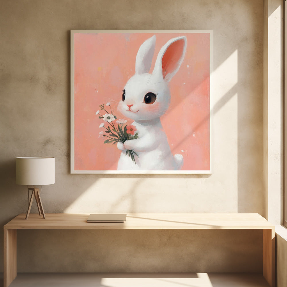 Bunny Bouquet Bliss | Poster