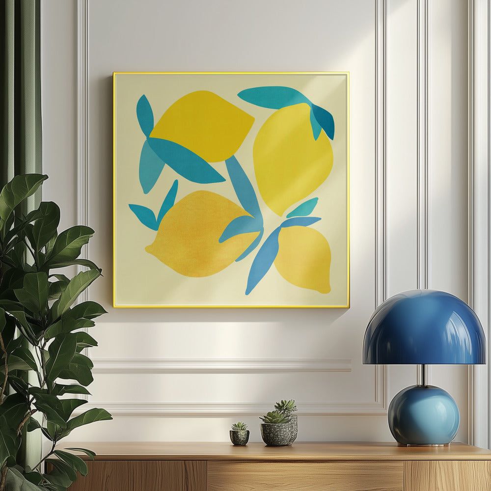 Formas de limón 2 | Posters - Impresiones de Arte