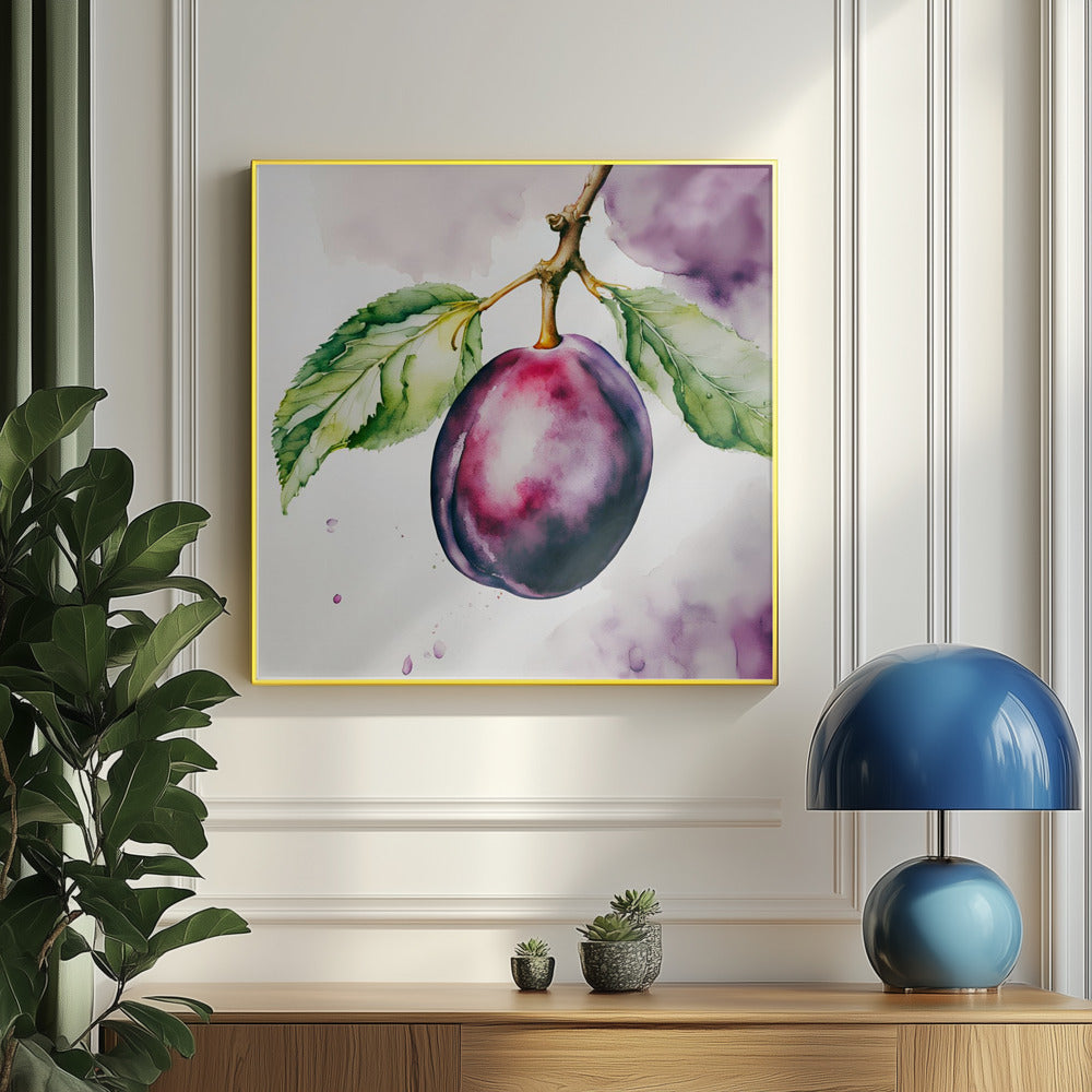 Prugna, acquerello, inchiostro | Poster - Stampe d’Arte