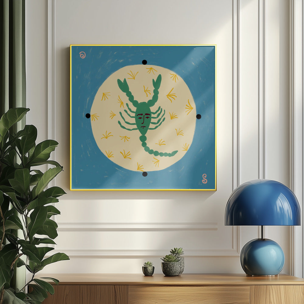 Skorpion mit menschlichem Gesicht | Poster